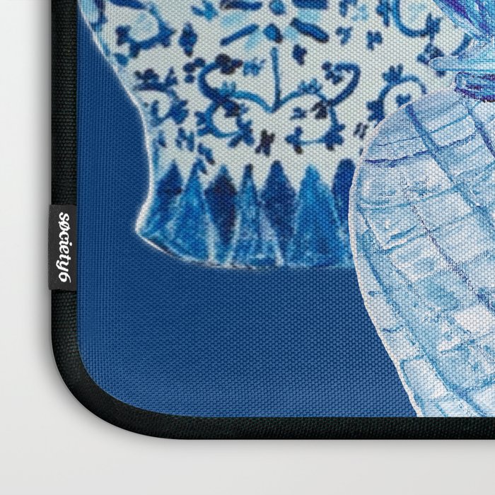 4 Four 4 Blue and White Ginger Jars  Laptop Sleeve Gallery Image 3