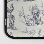 Blue Toile de Jouy Laptop Sleeve Gallery Image 3