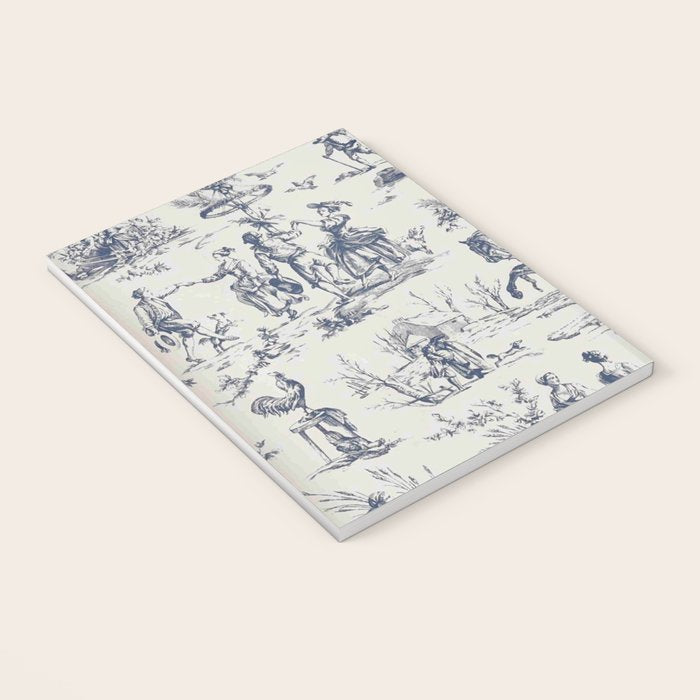 Blue Toile de Jouy Notebook Gallery Image 3
