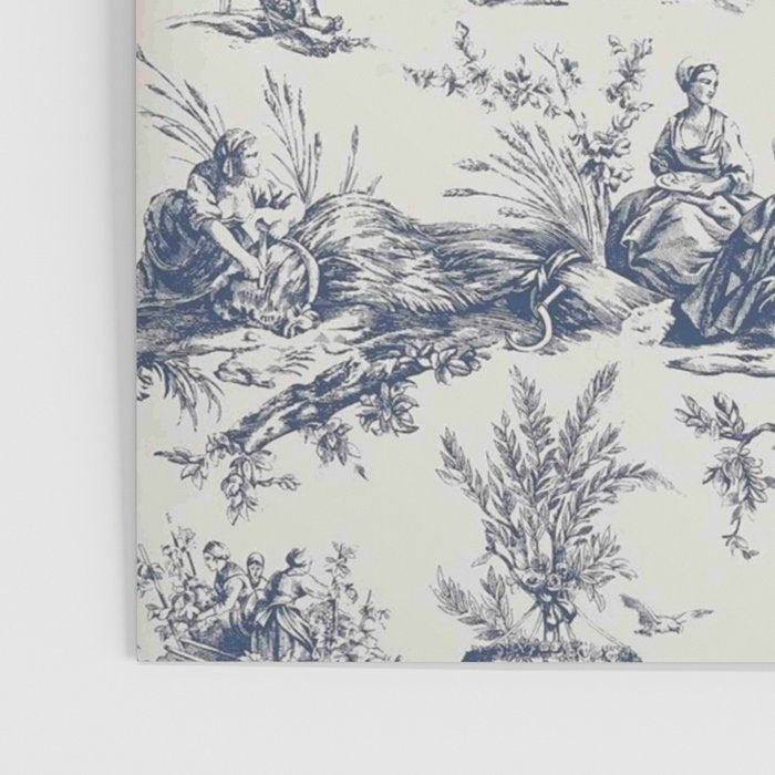 Blue Toile de Jouy Poster Gallery Image 3