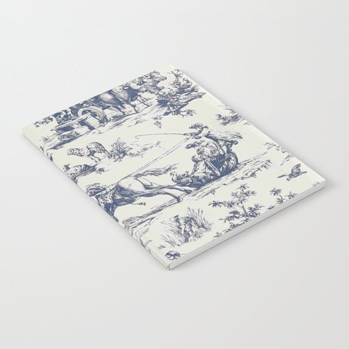 Blue Toile de Jouy Notebook Gallery Image 2