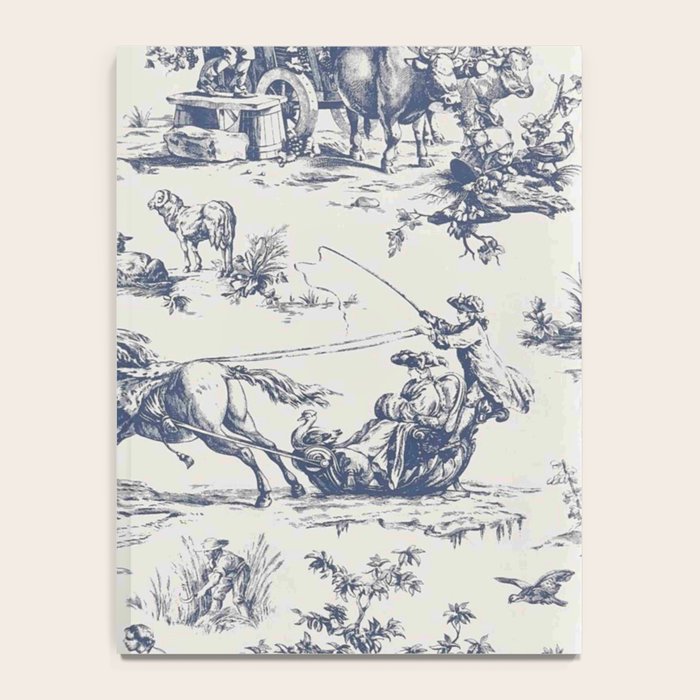 Blue Toile de Jouy Notebook Gallery Image 4