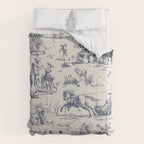 Blue Toile de Jouy Comforter Gallery Image 6