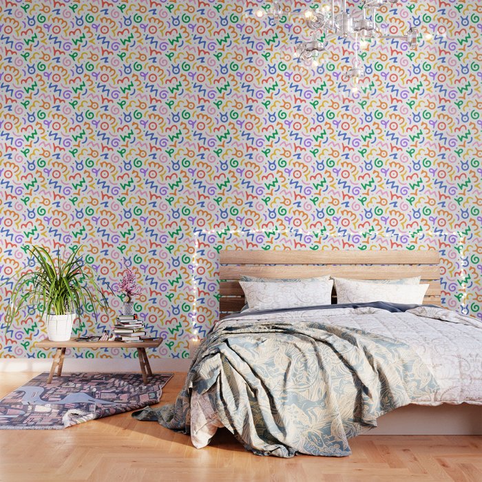 Colorful fun doodle symbol art pattern Wallpaper Gallery Image 3