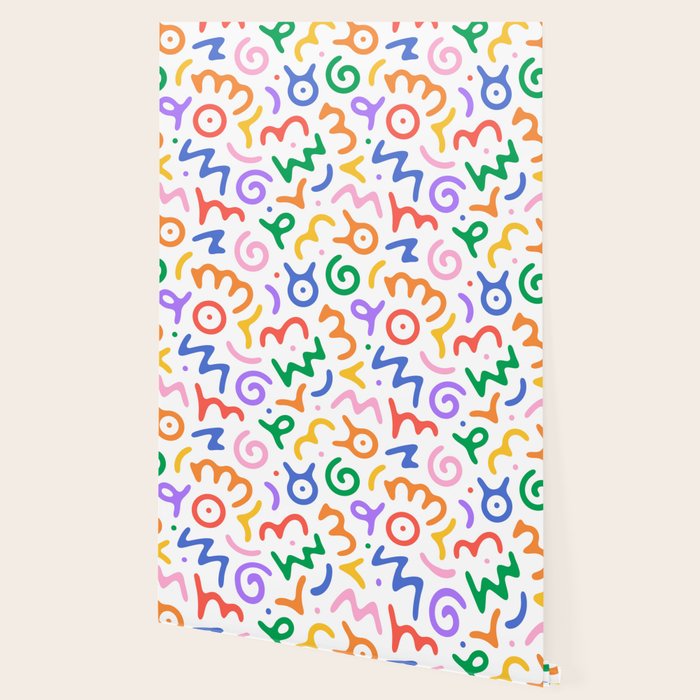 Colorful fun doodle symbol art pattern Wallpaper Gallery Image 2