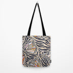 Abstract Retro Boho Butterfly Zebra Pattern â¢ Earthy Nature Tote Bag Gallery Image 2
