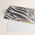 Abstract Retro Boho Butterfly Zebra Pattern â¢ Earthy Nature Wrapping Paper Gallery Image 2