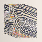 Abstract Retro Boho Butterfly Zebra Pattern â¢ Earthy Nature Wrapping Paper Gallery Image 3