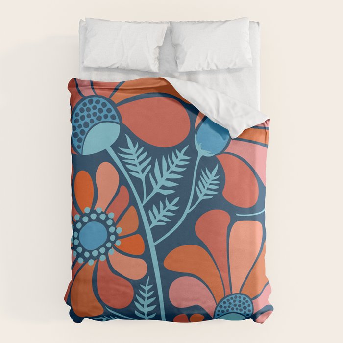 Flower Power IV Duvet Cover Gallery Image 1