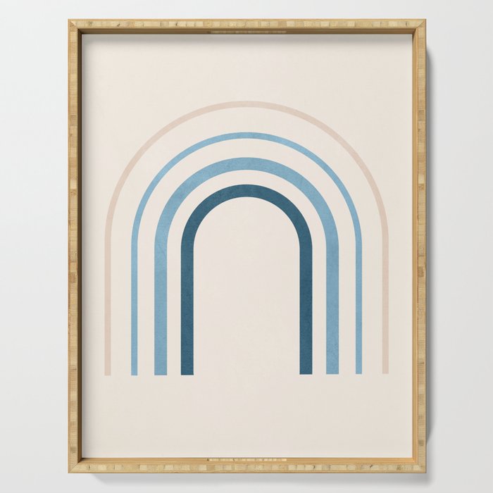 minimal geometric art 4 Serving Tray Gallery Image 1