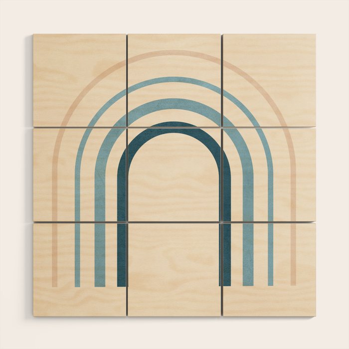 minimal geometric art 4 Wood Wall Art Gallery Image 1