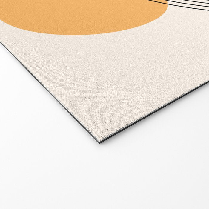 Mid Century Modern Geometric 70 (Rainbow and Sun Abstraction) Welcome Mat Gallery Image 2
