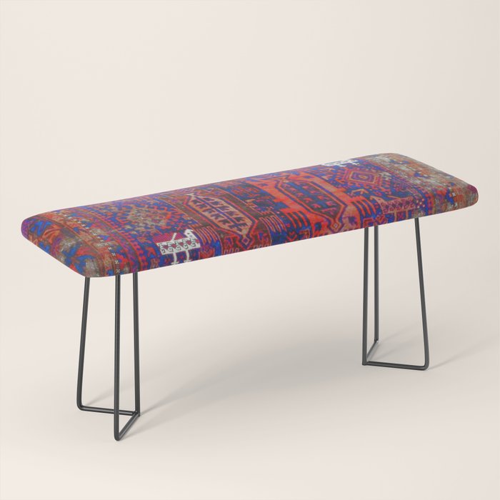 Antique Timuri Bird Baluch Main Carpet Print Bench Gallery Image 1