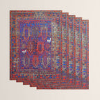Antique Timuri Bird Baluch Main Carpet Print Wrapping Paper Gallery Image 3