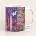 Antique Timuri Bird Baluch Main Carpet Print Coffee Mug Gallery Image 1