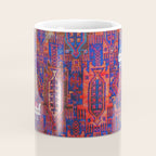 Antique Timuri Bird Baluch Main Carpet Print Coffee Mug Gallery Image 4