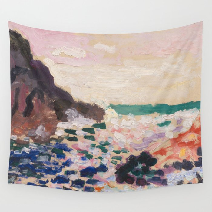 Henri Matisse - Seascape (Beside the Sea) Wall Tapestry Gallery Image 1
