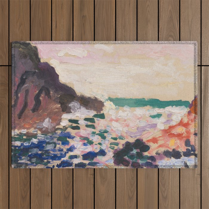 Henri Matisse - Seascape (Beside the Sea) Outdoor Rug Gallery Image 1