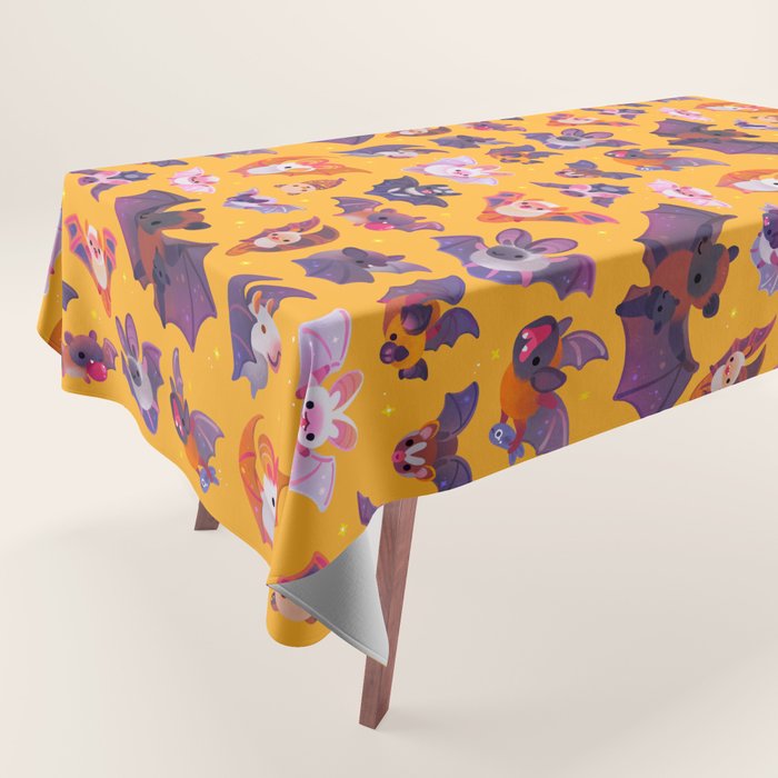 Bat - yellow Tablecloth Gallery Image 1