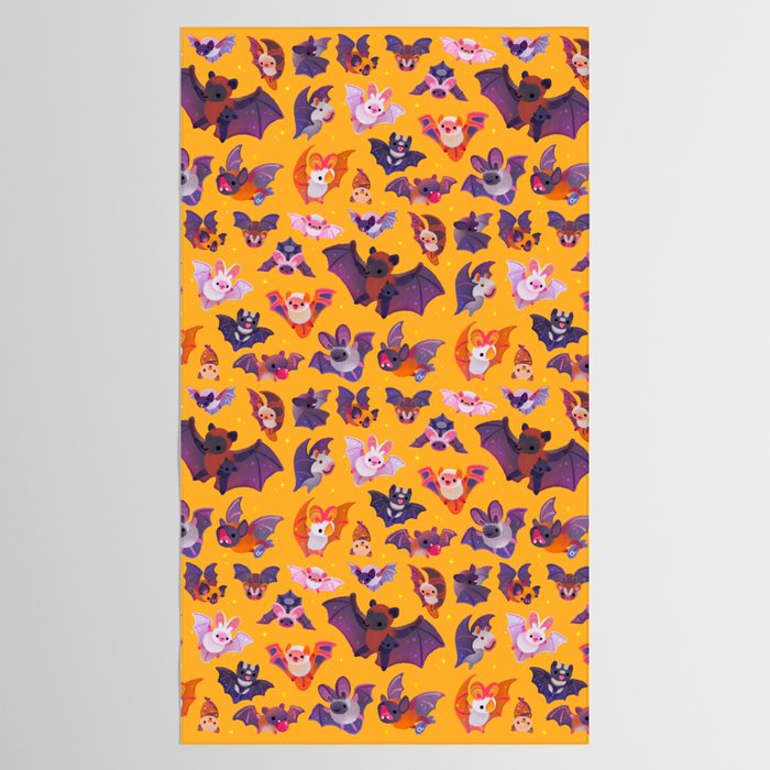 Bat - yellow Tablecloth Gallery Image 2