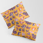 Bat - yellow Pillow Sham Gallery Image 3
