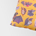 Bat - yellow Pillow Sham Gallery Image 4