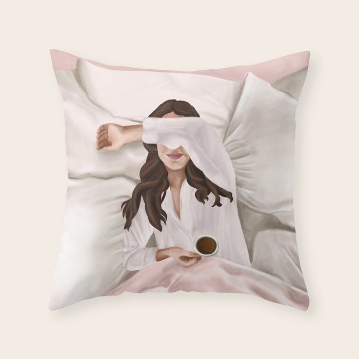 Coffee Lover Throw Pillow Gallery Image 1