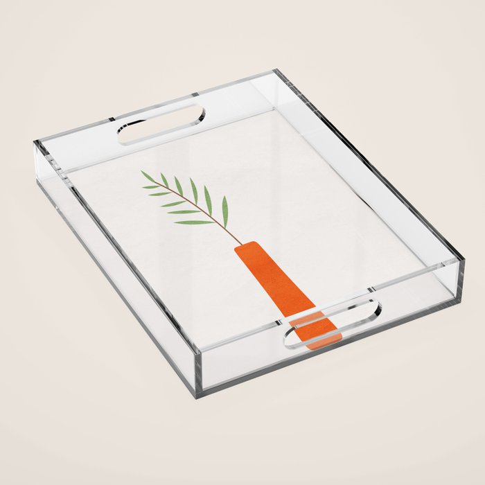 Little Vase Design Acrylic Tray Gallery Image 1