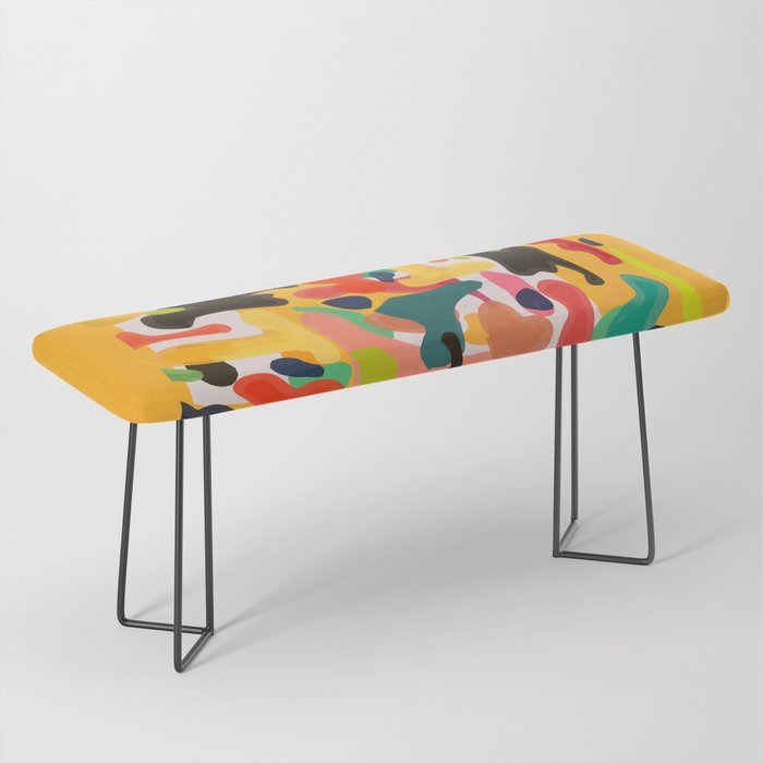 Modern Abstract Shapes 15 Bench Gallery Image 1