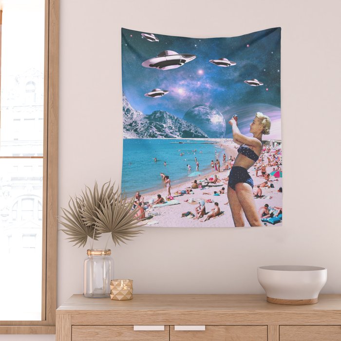 Vacation Invasion Wall Tapestry Gallery Image 2