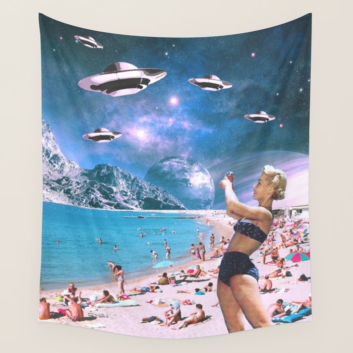 Vacation Invasion Wall Tapestry Gallery Image 4
