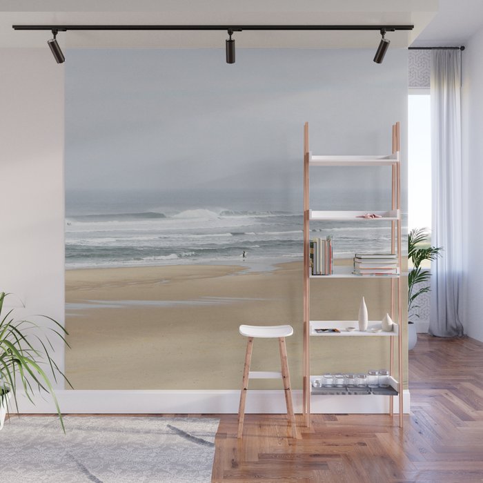 Day on the Ocean Beach 3 Wall Mural Gallery Image 1