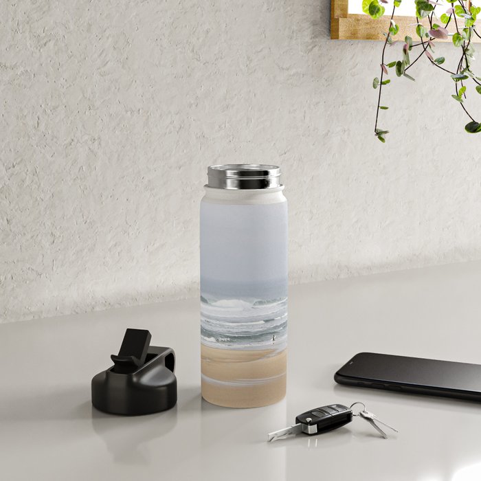 Day on the Ocean Beach 3 Water Bottle Gallery Image 4