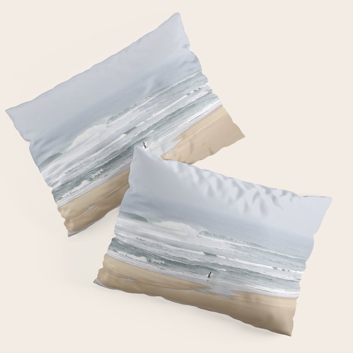 Day on the Ocean Beach 3 Pillow Sham Gallery Image 3
