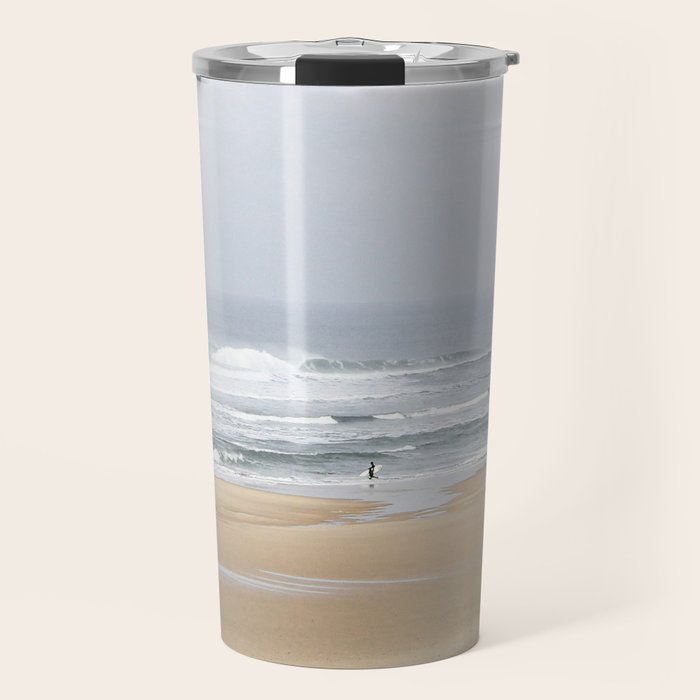 Day on the Ocean Beach 3 Travel Mug Gallery Image 1