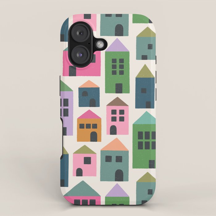 Happy Houses - Multi-colored iPhone Case Gallery Image 1