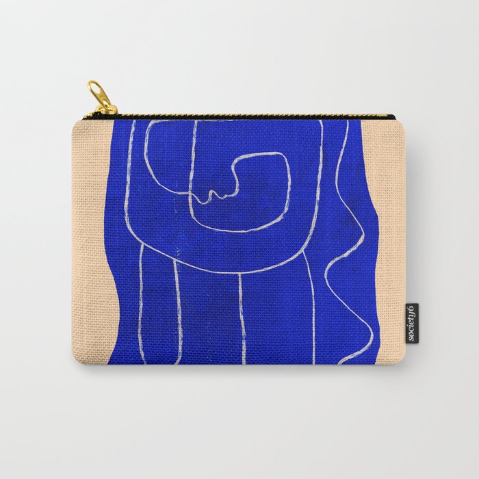 Abstract line art Figure 7 Carry All Pouch Gallery Image 1