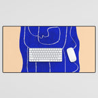 Abstract line art Figure 7 Desk Mat Gallery Image 1