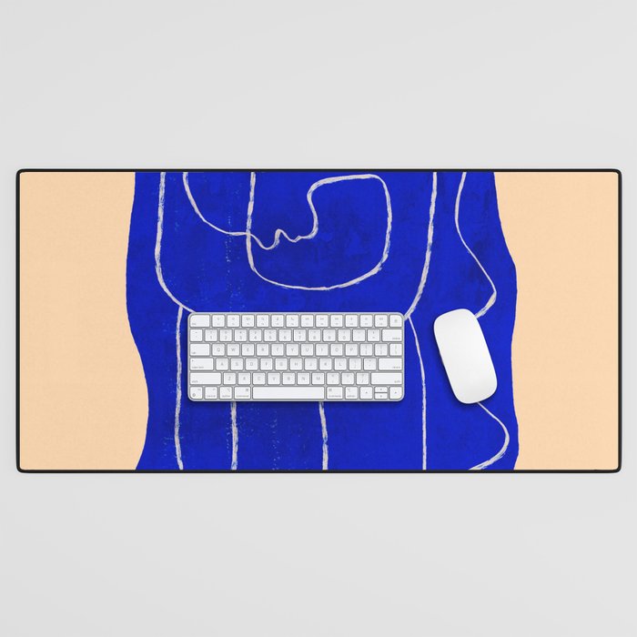 Abstract line art Figure 7 Desk Mat Gallery Image 1