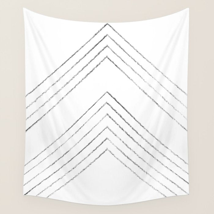 Geometric line art 4 Wall Tapestry Gallery Image 4
