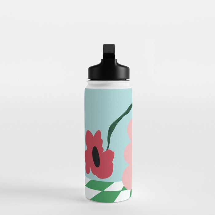 Bold clay florals Water Bottle Gallery Image 3