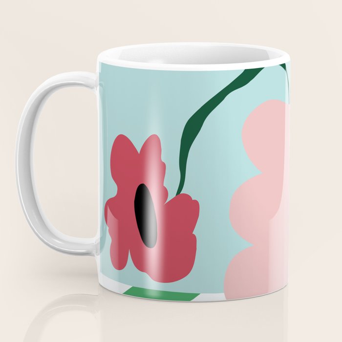 Bold clay florals Coffee Mug Gallery Image 3