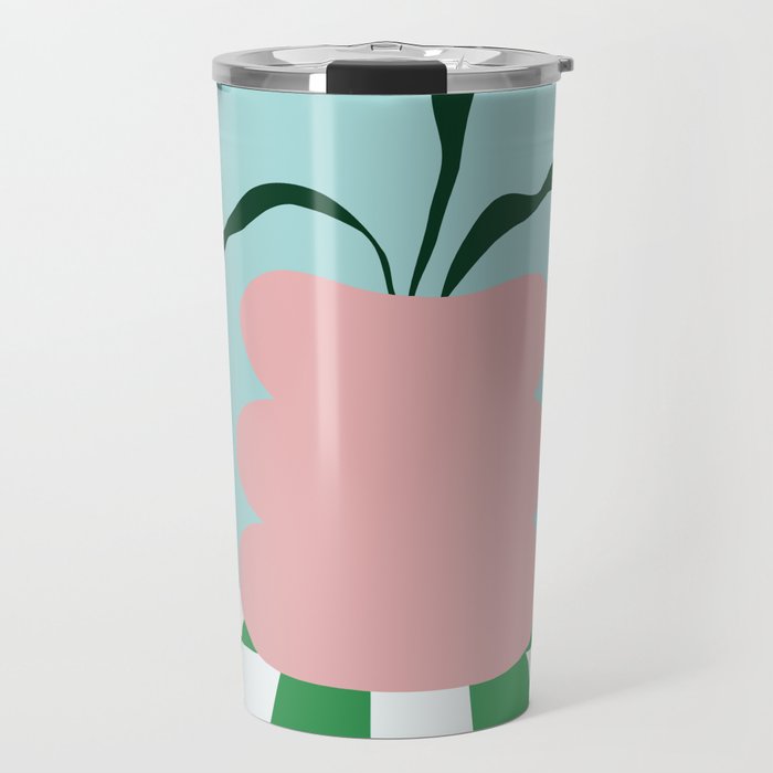 Bold clay florals Travel Mug Gallery Image 1
