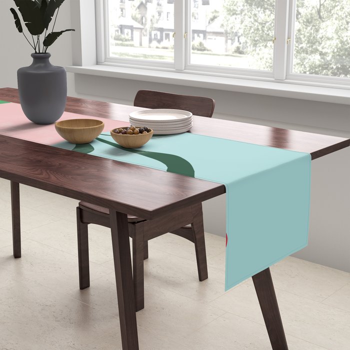 Bold clay florals Table Runner Gallery Image 2