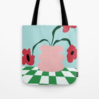 Bold clay florals Tote Bag Gallery Image 1