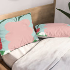 Bold clay florals Pillow Sham Gallery Image 2