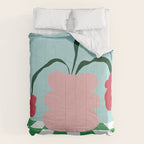 Bold clay florals Comforter Gallery Image 6