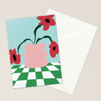 Bold clay florals Stationery Card Gallery Image 2