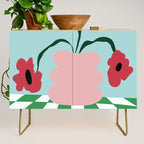 Bold clay florals Credenza Gallery Image 1
