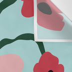 Bold clay florals Wall Tapestry Gallery Image 3